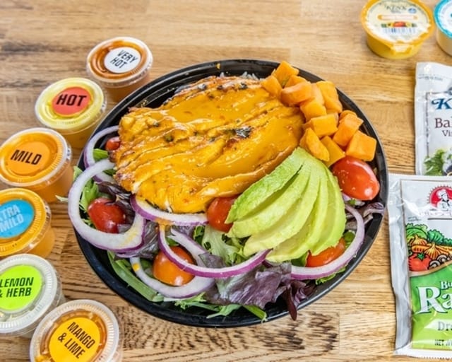 Avocado Chicken Salad Bowl Grilled.