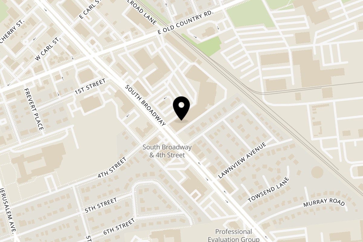 Map showing the location of Peri-Peri Guys Hicksville on 285 S Broadway in Hicksville